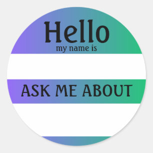 Hello My Name Is Stickers