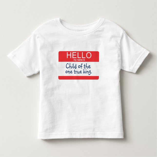 Hello My Name Is... Toddler T-shirt (Front)