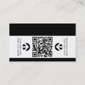 hello my name is (with QR code) Business Card (Back)