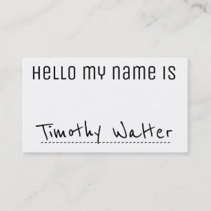 Hello Name Card 2