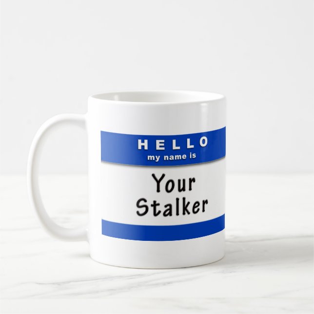 Hello Name Stalker Mug (Left)