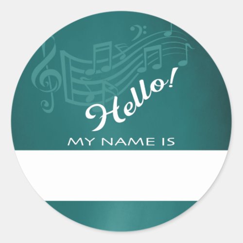 Hello Name Tag for Music Event
