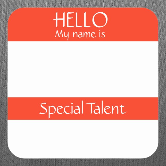Hello Name Tag Sticker Badge Funny Party (Creator Uploaded)