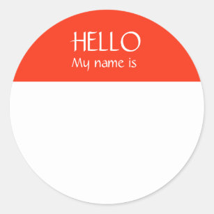 Hello My Name is Louis Name Tag  Sticker for Sale by Cafecreative