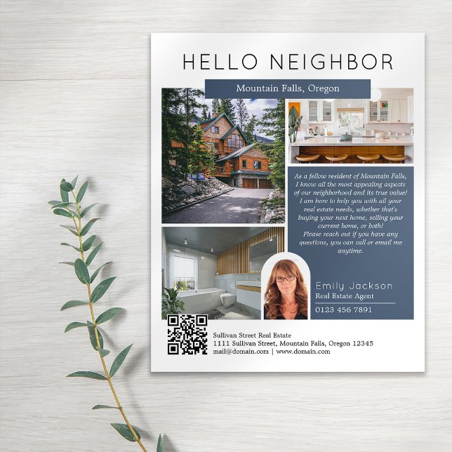 Hello Neighbor Real Estate Marketing Introduction Flyer (Creator Uploaded)