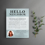 Hello Neighbor Real Estate Marketing Introduction Flyer<br><div class="desc">Raise your brand awareness and generate new leads with this HELLO NEIGHBOR real estate marketing flyer. The modern design will catch the eye of your potential clients and let them know that you are the friendly,  knowledgeable real estate agent who understands their neighborhood as well as they do!</div>