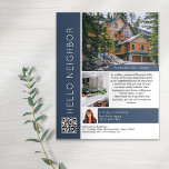 Hello Neighbor Real Estate Marketing Introduction Flyer<br><div class="desc">Raise your brand awareness and generate new leads with this HELLO NEIGHBOR real estate marketing flyer. The modern design will catch the eye of your potential clients and let them know that you are the friendly,  knowledgeable real estate agent who understands their neighborhood as well as they do!</div>