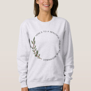 Hello New Beginnings Minimalist New Year Sweatshirt