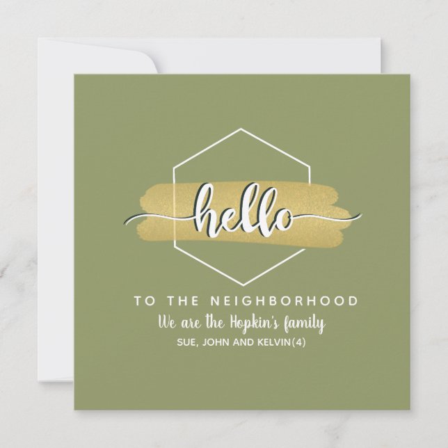 Hello new Neighbor Card Family Introduction (Front)