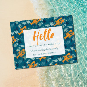 Hello New Neighbor Card Family Introduction Card