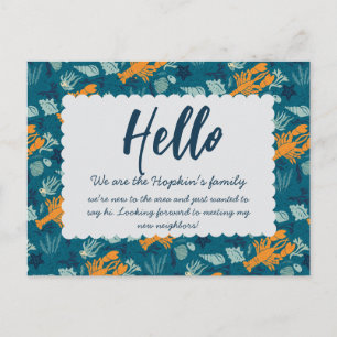 Hello New Neighbor Card   Family Introduction Card