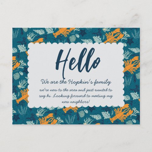 Hello New Neighbor Card | Family Introduction Card
