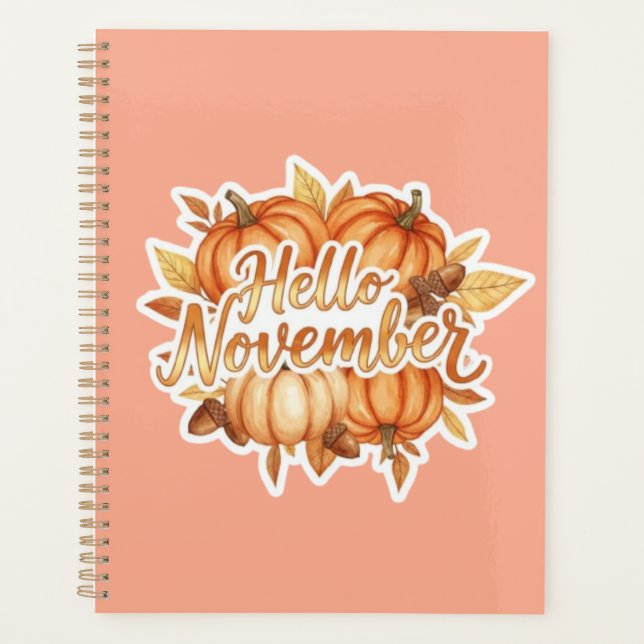  Hello November -  Cozy Fall Design Planner (Front)