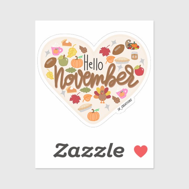 Hello November Sticker (Sheet)