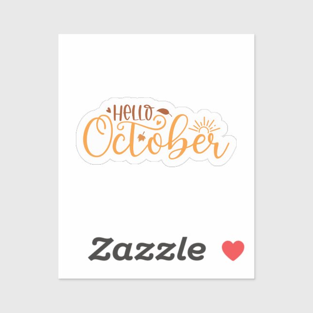 Hello October Sticker (Sheet)