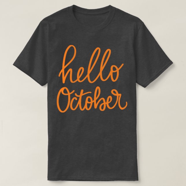 Hello October T-Shirt (Design Front)