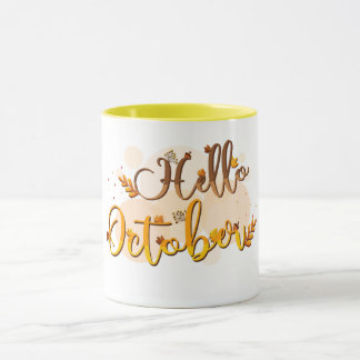 Hello Octobre Mug: Celebrate the Month of Change Mug