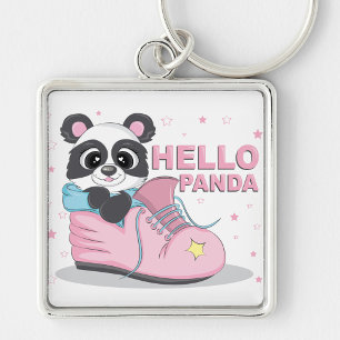 Hello Panda Keychain