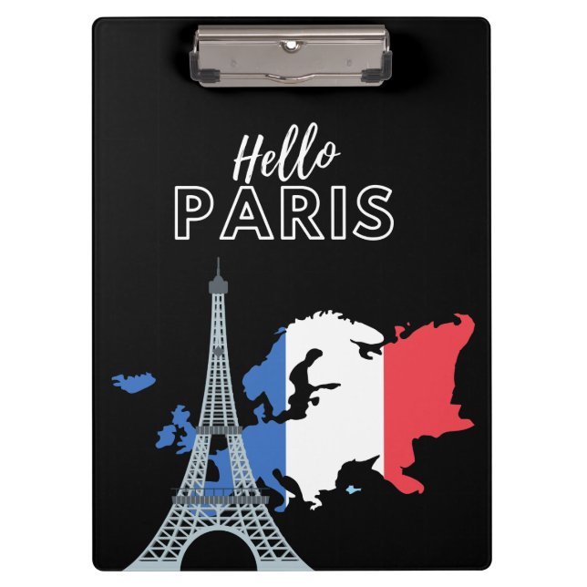 Hello Paris  Clipboard (Front)