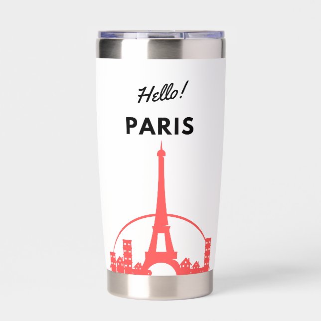 Hello Paris Insulated Tumbler (Front)
