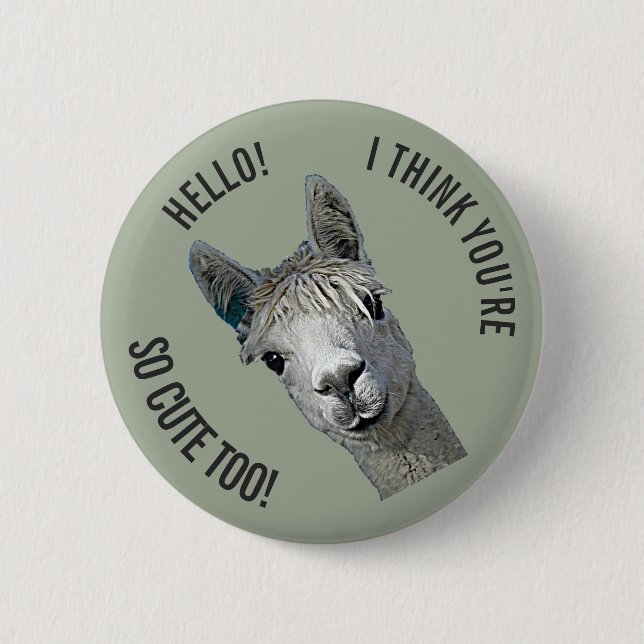Hello Pinback Button (Front)