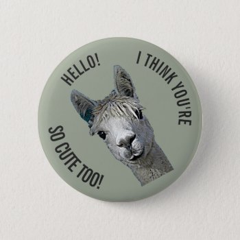 Hello Pinback Button by Youbeaut at Zazzle
