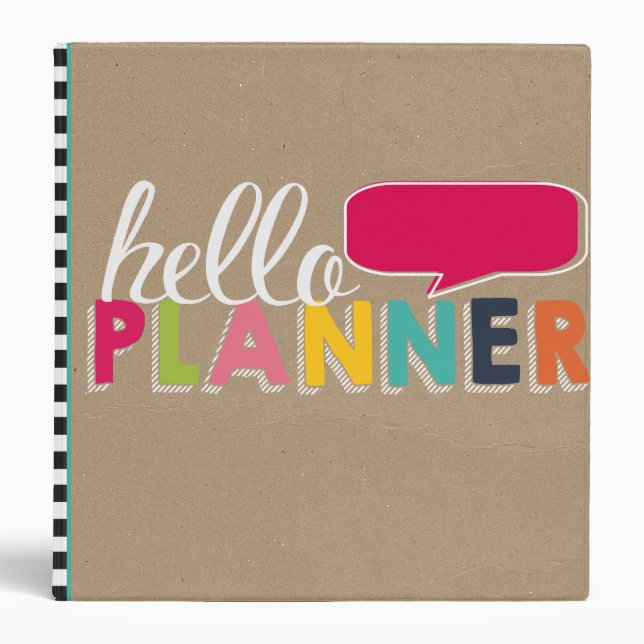 Hello Planner Binder (Front)