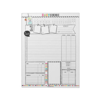 Hello Planner Daily Schedule Notepad