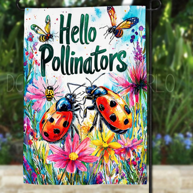 Hello Pollinators Garden Flag (Creator Uploaded)