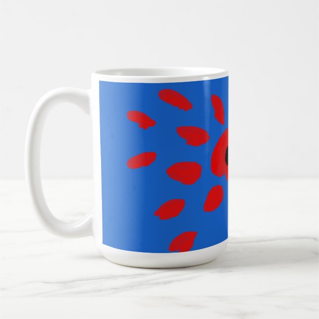 Hello Poppy  Coffee Mug (Left)