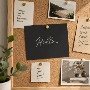 Hello Postcard Minimal Greeting Mailer Card