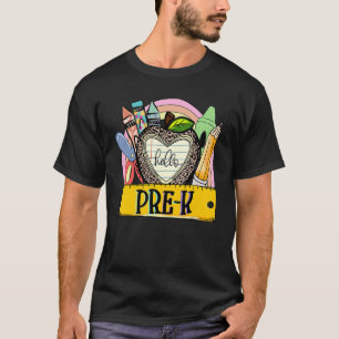 Hello Pre K Back To School Preschool Teacher Stud T-Shirt