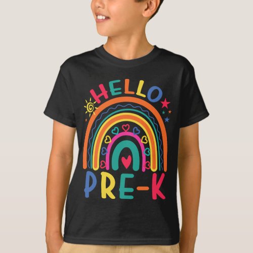 HELLO PRE_K First Day Of School T_Shirt