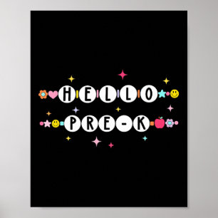 Hello Pre-k Friendship Bracelets Ck To School Groo Poster