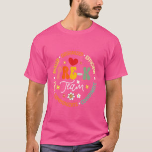 Hello Pre-k Team Teacher Kindergarten 1st Day Of S T-Shirt