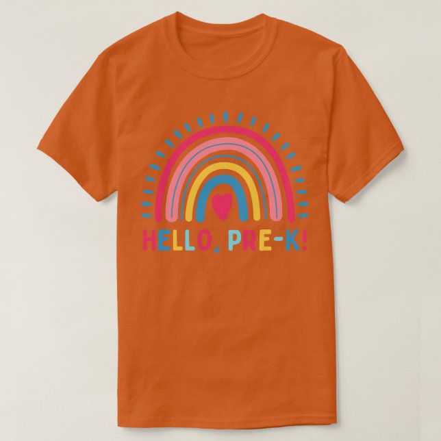 Hello PreK 6 T-Shirt (Design Front)