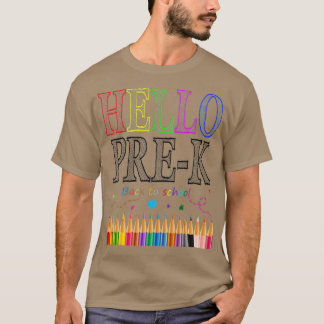 Hello PreK Preschool Great Gift Back School T-Shirt