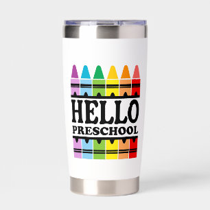 Hello Preschool Back to School Insulated Tumbler