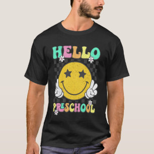 Hello Preschool Boy Girl Teacher Back To School Pr T-Shirt