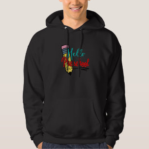 Hello Preschool Pencil Teacher Back To School   Hoodie