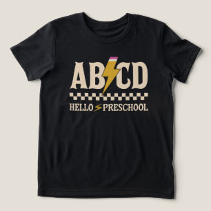Hello Preschool Preschool Teacher Preschooler Tri-Blend Shirt