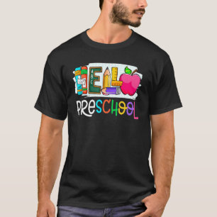 Hello Preschool Retro teacher team Preschool squad T-Shirt