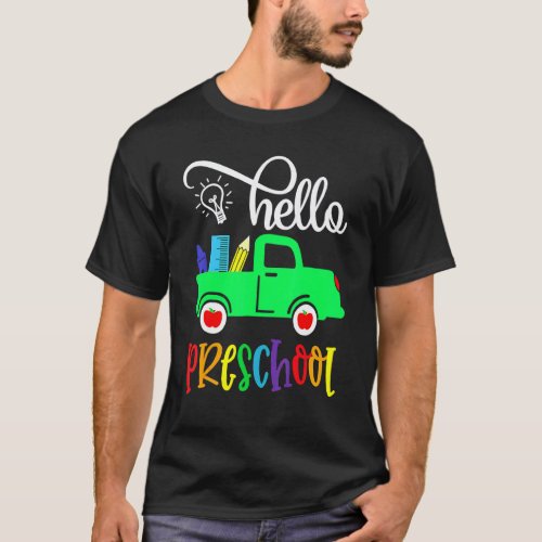 Hello Preschool Teacher Student Kids Pre K Back To T-Shirt