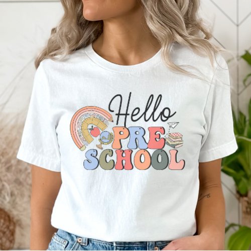 Hello Preschool Teacher  T_Shirt