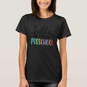Hello Preschool Team Pre K Back To School Teacher T-Shirt