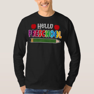 Hello Preschool Team Preschool Back To School T-Shirt