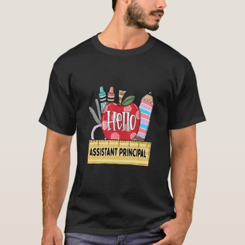 Hello Principal  Apple Teacher 1  T_Shirt