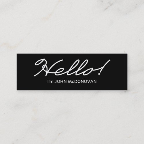 Hello! Profile Business Card