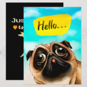 Hello Pug Gift Idea, Pug Owner, Dog Lover Gift (Front/Back)