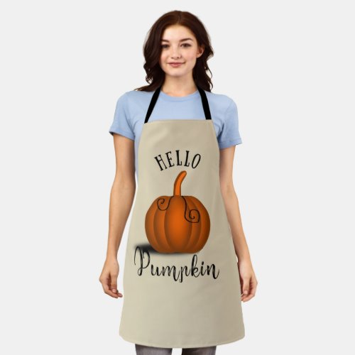 hello pumpkin apron